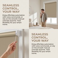 Persianas Zigbee para Ventanas Tuya, Motorizadas, Eléctricas, con Wifi Integrado, Opacas, Horizontales, Automáticas, Inteligentes, Enrollables