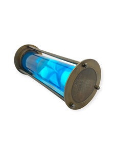 Reloj de arena de lujo de latón antiguo con tubo de líquido, diseño elegante para medir el tiempo - Product Image 2