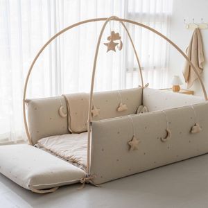 [S.P Company] lolbaby Parure de lit pour bébé avec broderie pigmentée, pare-chocs de lit, protection de parc pour bébé, matelas et literie de sécurité premium - Product Image 3