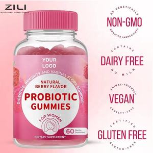 Gummies Probiotiques à la Canneberge pour Femmes, Suppléments Végétaliens avec Antioxydants et Soutien à la Santé Intestinale, Sans Produits Laitiers - Product Image 3