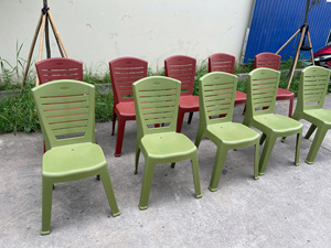 Stackable Plastic <b>Chair</b> for Indoor and Outdoor Business Environments with Easy Clean Surface Finish - Product Image 1