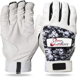 Gants de frappeur de baseball en cuir de haute qualité à prix d'usine - Couleurs et tailles personnalisables, respirants - Product Image 1