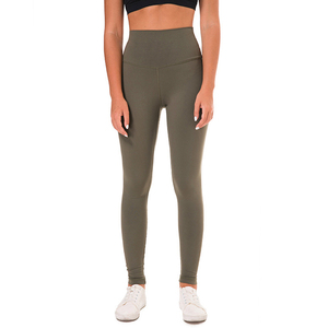 Women <b>Legging</b> Performance Polyester Spandex Fabric Breathable Lightweight Construction Flexible Fit Yoga Running Activewear OEM - Product Image 3