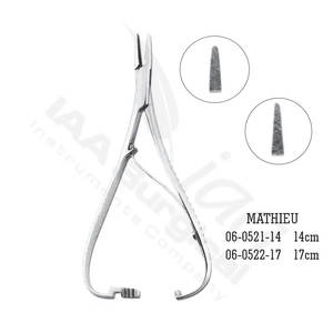 Pinza Porta Agujas Olsen Manual de Alta Calidad, Tijeras de 17cm, Instrumentos Quirúrgicos de Acero Inoxidable, Porta Agujas de Sutura, CE - Product Image 2