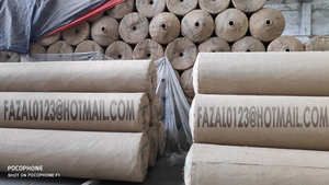 Tela de Respaldo para Alfombras CBC 100% Yute Orgánico, Diseño Espiga, 150 Pulgadas de Ancho, 7 Onzas Funda de Jacquard de Sarga 13X11 para Bolsos - Product Image 4