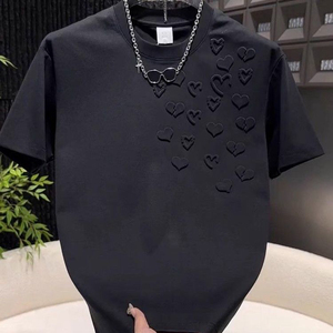 Camiseta Personalizada de Alta Calidad 100% Algodón, Talla Grande, Cuello Redondo, Logotipo Impreso, Transpirable, Ecológica, con Logotipo en la Parte Delantera - Product Image 2