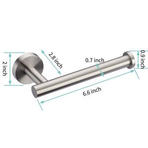 Portarotolo da Parete Moderno in Acciaio Inox SUS304 Antiruggine con Finitura Nichel Spazzolato - Product Image 5