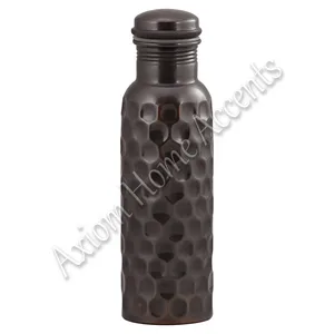 Botella de Agua Deportiva de Cobre Puro de 600 ml con Acabado Brillante de Axiom Home Accents - Elegante Recipiente para la Salud con Beneficios Ayurvédicos - Product Image 3