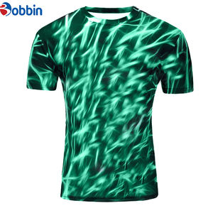 Camiseta de Hombre Sublimada, Teñida, de Spandex/Poliéster, Corte Regular, Secado Rápido, Cuello Redondo, Manga Corta, a la Moda - Product Image 3