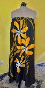 Estampado Floral Islas del Pacífico Asiáticas Personalizado, Estilo Étnico, Sin Mangas, Ligero, Transpirable, de Poliéster, para el Hombro - Product Image 2