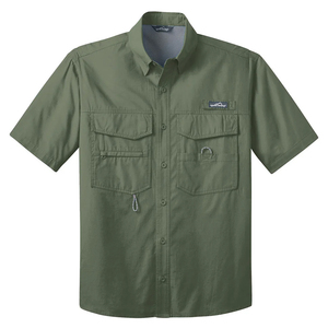 Camisa de Pesca y Caza Personalizada para Hombre, de Manga Corta, con Dos Bolsillos, Protección Solar UPF 35, Transpirable y de Secado Rápido - Product Image 4