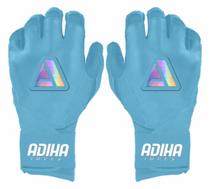 ถุงมือตีเบสบอลซอฟต์บอลแบบกำหนดเอง OEM คุณภาพพรีเมียม โลโก้สั่งทำได้ ปิดด้วยแถบตีนตุ๊กแก หนังแท้ - Product Image 1