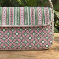 Sac en lin léger fait main, style bohème perlé, naturel, professionnel, tendance, de luxe, écologique et imperméable, forme selle