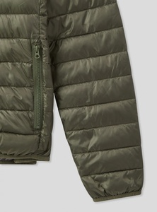 Men's Streetwear Quilted Bubble Puffer Jacket Custom Stand Collar Zip <b>Up</b> Bomber Winter Outerwear - Product Image 3