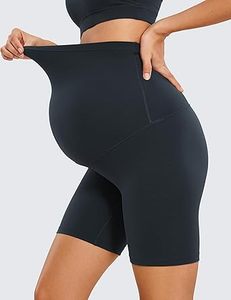 Shorts de maternité pour femmes, respirants et à séchage rapide, avec poches latérales, effet push-up, leggings de yoga ajustés et confortables pour le fitness - Product Image 3
