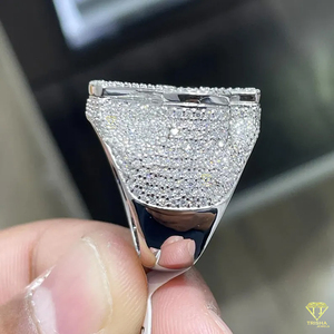 Luxury Iced Out Cross Moissanite Diamond <b>Ring</b> For <b>Men</b> Party Jewelry - Product Image 5