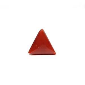 Premium 9.45 Carat Oval Cut Synthetic Red Coral Loose Gemstone for Fine Jewelry - Product Image 2