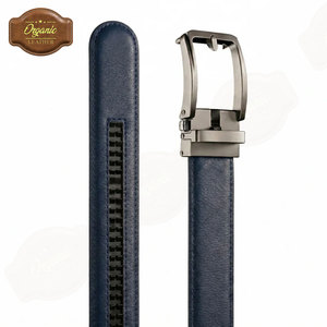 Cinturón de cuero premium con cierre automático, 100% cuero de vaca puro, correa ajustable y elegante para uso formal y casual. - Product Image 5
