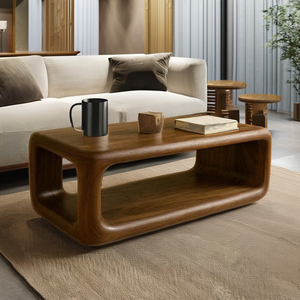 Proveedor de Vietnam-Mesa de centro Escultural Live Edge Mesa de centro de madera Mesa de declaración de madera natural hecha a mano Decoración para el hogar - Product Image 2