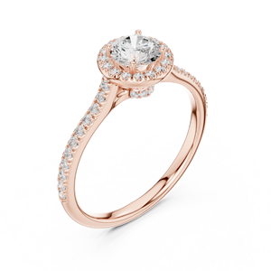Bague en diamant de laboratoire de haute qualité, taille ronde, élégante, pour mariage et fiançailles, bijoux de mariée, fournisseur OEM en gros - Product Image 1
