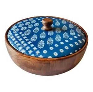 Caja de Madera Premium para Chapati, Contenedor de Almacenamiento de Roti Hecho a Mano con Tapa para la Cocina o Mesa de Comedor - Product Image 5