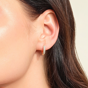 Pendientes de Aro con Diamantes Cultivados en Laboratorio, Oro Amarillo de 14K, Certificados por IGI, Joyería Fina Moderna, Atrevida y Minimalista, Regalo para Mujer - Product Image 2