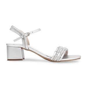 Sandalias Plata Tacón Fantasía Modelo FN5831 - Product Image 3