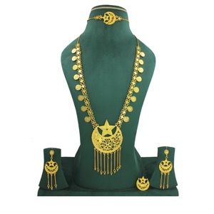 Haute qualité luxe 24K 18K couleur or africain Dubai plaqué or ensembles de bijoux de luxe Dubai ensembles de bijoux de luxe bijoux pour femmes - Product Image 3