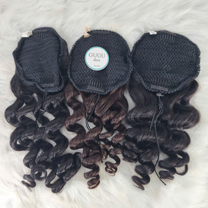 Cola de Caballo Lacia con Clip, Sin Enredos, 100% Cabello Humano, Cola de Caballo con Cordón, Cabello Humano Vietnamita, Precio al por Mayor - Product Image 4