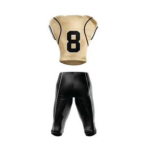 Ensemble de maillots de football dorés en tissu mesh respirant, anti-humidité, vêtements de sport athlétiques, tenue de performance pour équipe - Product Image 2