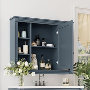 Modern 35 X 28 <b>Wall</b> Mounted Bathroom <b>Storage</b> Cabinet Medicine Cabinet with Mirror for Bathroom Shelves - Product Image 2
