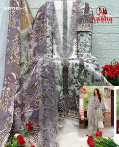 Best Fabric Pure Cotton with Printed & Embroidery Patch Semi-Stitched Salwar-<b>Suit</b> & Dupatta <b>Set</b> At Wholesale Rate - Product Image 4