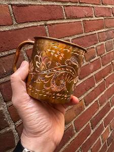 Taza y Vaso con Diseño Floral Elegante Grabado, Perfectos para Uso en la Cocina, Bebidas Familiares, Servicio de Invitados y Decoración de Mesa - Product Image 4