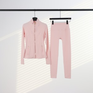 Set Yoga Donna di Alta Qualità Cloud-Feel Define, Maniche Lunghe, Morbido come il Latte, Traspirante e ad Asciugatura Rapida, con Giacca <span class=keywords><strong>Fitness</strong></span> - Product Image 4