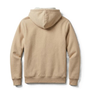 Sweat à capuche en molleton d'hiver 100 % coton de haute qualité, respirant, épais, surdimensionné, avec plusieurs poches, personnalisable avec logo - Product Image 2