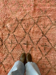 พรมเบนิอูรัยน์สีสันสวยงาม พรมขนสัตว์ทำมือจากโมร็อกโก พรมเบอร์เบอร์ลายเอกลักษณ์ พรมโบโฮ ราคาขายส่ง - Product Image 3