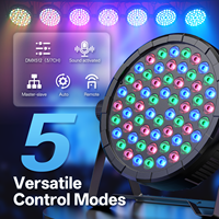 Projecteur PAR U`King 60 LED RGB DMX512 avec télécommande pour DJ, discothèque et éclairage de scène