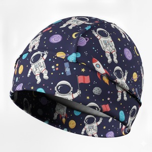 Reflective Sublimation Polyester Brimless <b>Skull</b> <b>Cap</b> Beanie Biker Hat <b>Mens</b> Stretch Running Beanie for Cycling & 2026 - Product Image 2