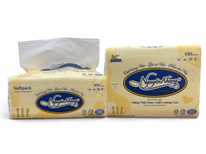 Toallitas secas desechables de primera calidad, papel facial de bolsillo de pulpa de madera virgen ultrasuave de 1 capa ecológica - Product Image 3