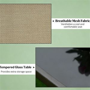 Set di Mobili da Giardino in 3 Pezzi, Colore Grigio, per Uso in Taverna o Terrazza - Product Image 3