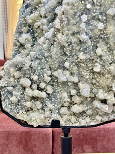 Large Polished Natural Blue Grey Apophyllite Chalcedony <b>Crystal</b> 25" Sparkling Meditation Stone for Home Decoration - Product Image 4