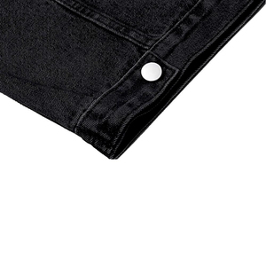 Men's Loose Fit Long Sleeve <b>Denim</b> <b>Jacket</b> for Side Pockets Button Decoration Vintage Casual Wear <b>Denim</b> <b>jacket</b> - Product Image 2