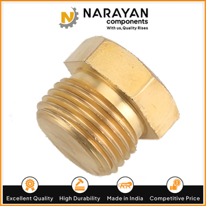 Conector de Cabeza Hexagonal de Latón de Alta Resistencia con Rosca para Aplicaciones de Sellado de Tuberías Industriales - Product Image 3