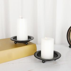 Best Selling Black Powder <b>T</b>-<b>Light</b> Coated Candle Holder Tabletop For Home Decorative Christmas Wedding Decoration Candle Holder - Product Image 4
