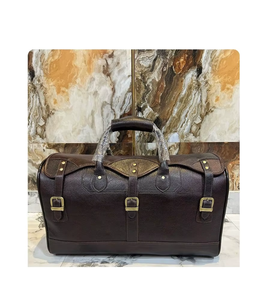 Premium Handmade Leather Weekender Duffle <b>Bag</b> Custom Size Large Capacity Multi Functional <b>Travel</b> and Sports Carry <b>Bag</b> - Product Image 3
