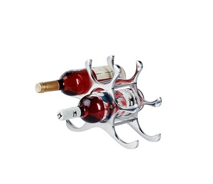 Best Selling Amazing Aluminum <b>Wine</b> Bottle Holder With Elegant Design For Home Bar And Table Decoration - Product Image 1