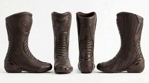 รองเท้าบูทขี่มอเตอร์ไซค์คุณภาพพรีเมียม กันน้ำ กันลื่น ป้องกันการกระแทก ระบายอากาศได้ดี ทนทาน ปลอดภัยสำหรับนักขี่ - Product Image 2