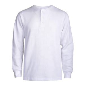 T-shirts d'hiver en molleton à manches longues pour hommes de couleur unie imprimée sur mesure 100% coton Service OEM - Product Image 6