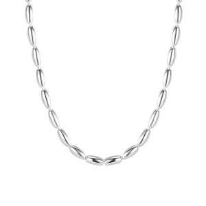 Collar de Perlas de Plata de Ley S925 con Cuentas Ligeras, Diseño de Espina de Serpiente, Collar Personalizado con Cuentas Redondas, Cadena para Clavícula Y00765 - Product Image 5