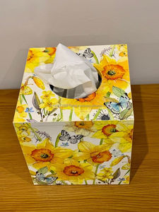 Venta al por mayor caja de pañuelos o caja de almacenamiento personalizado MDF esmalte Mesa decorativa caja de almacenamiento de pañuelos para hoteles y restaurantes - Product Image 5